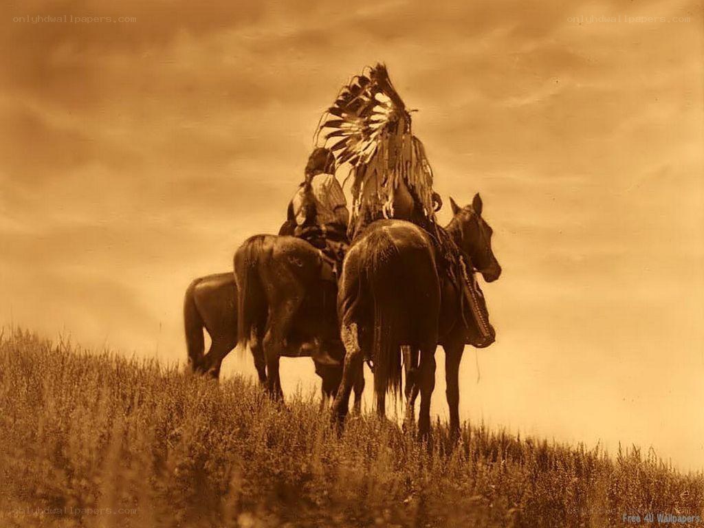 Native American on horseback