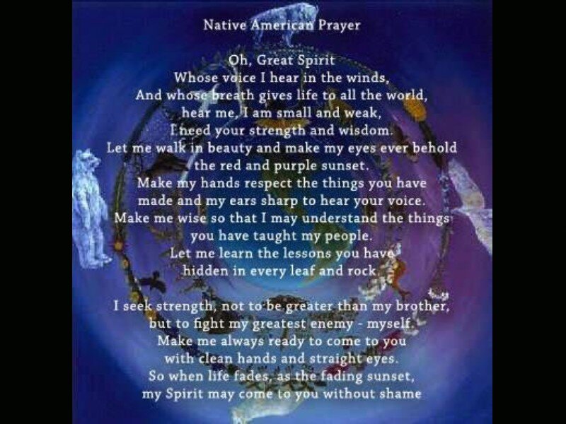 Native American Prayer Text