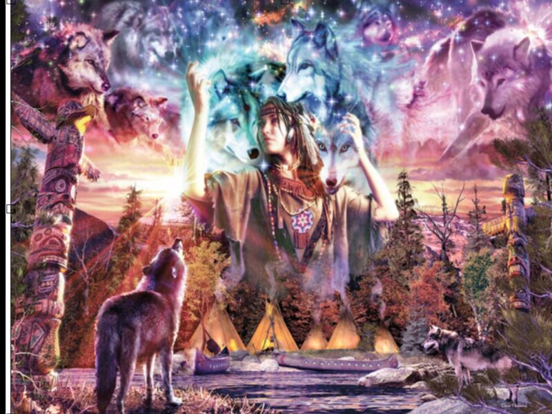 Native American Shaman — Purple, Spiritual