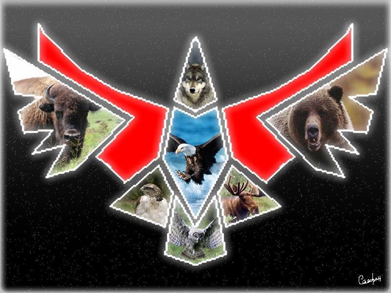 Native American Symbol with Animals