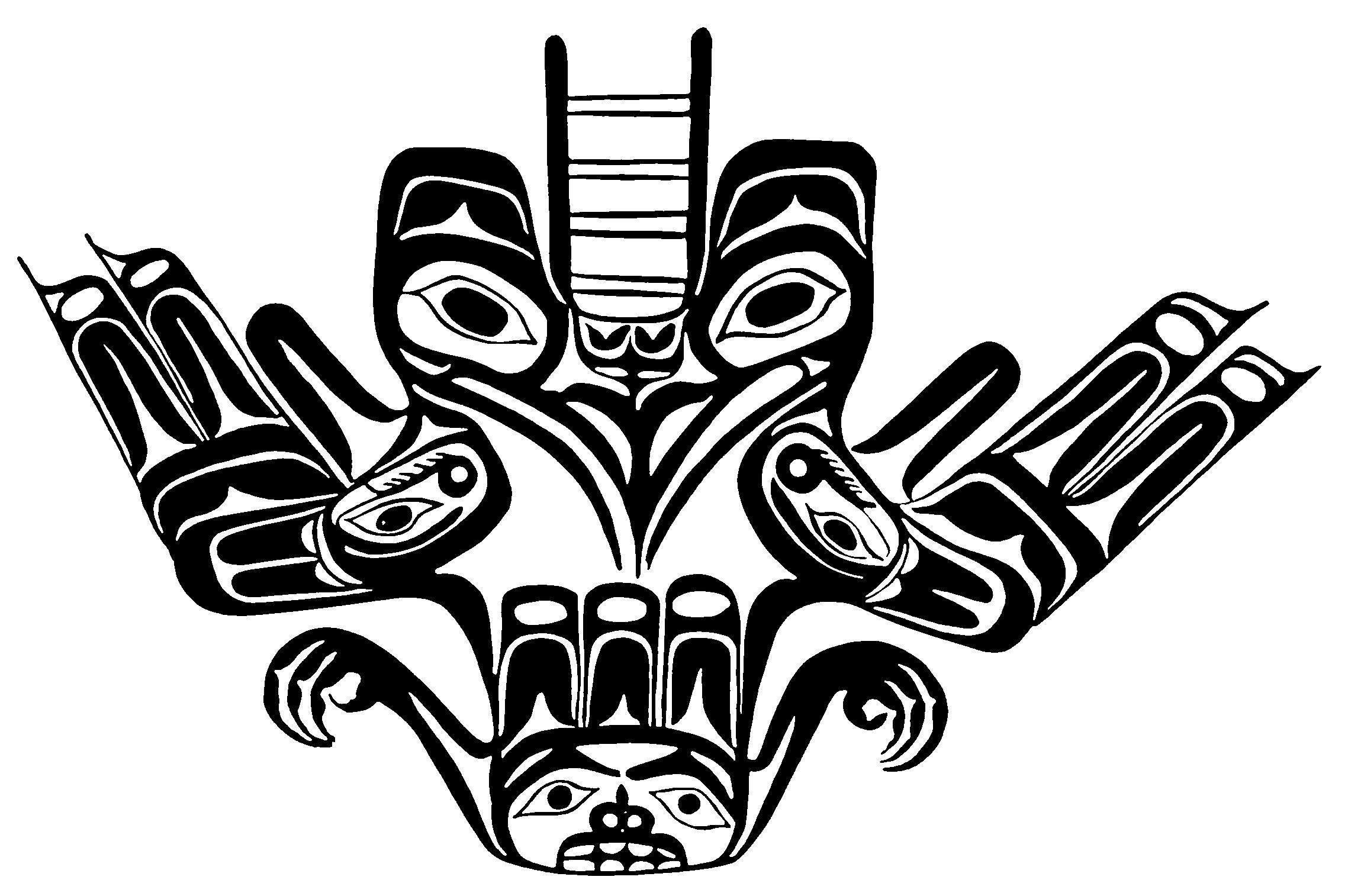 Native American totem design