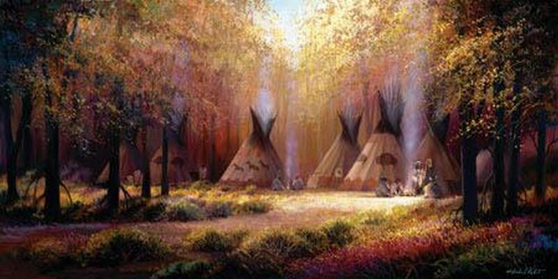 Native American Village — Gold