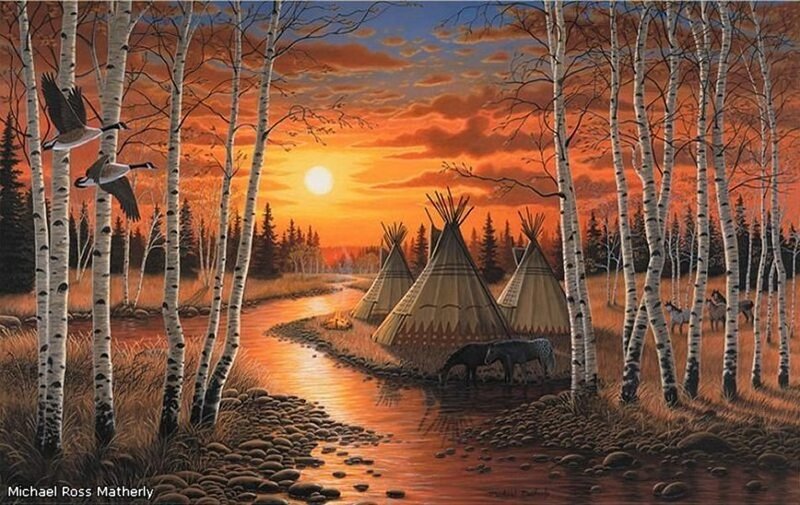 Native American Village — Orange