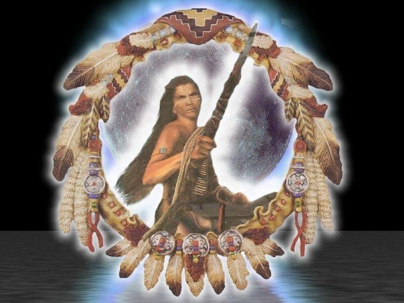 Native American warrior portrait