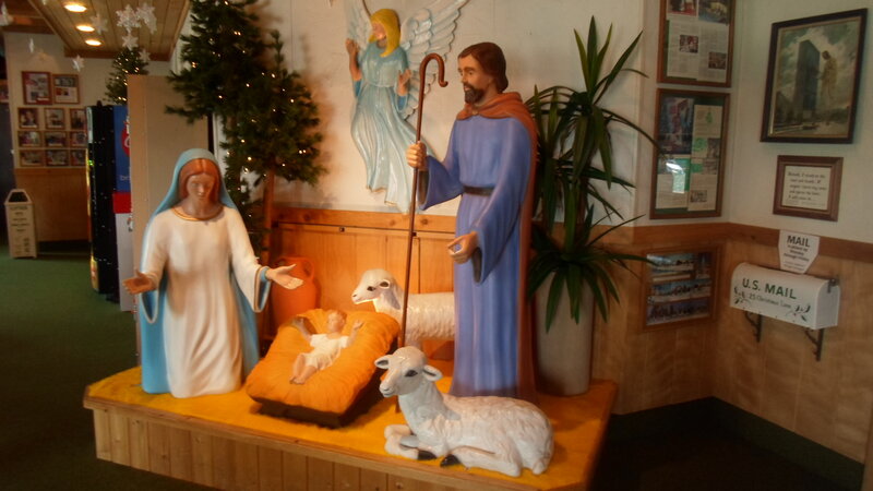 Nativity Scene Display — White