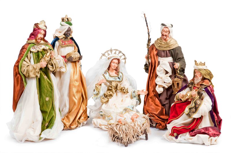 Nativity Scene Figures — White