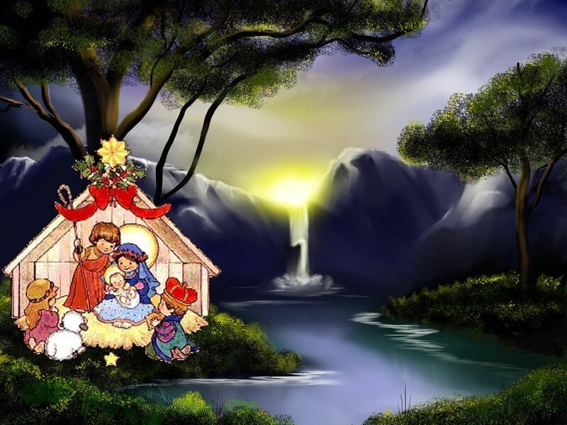 Nativity Scene in a Landscape