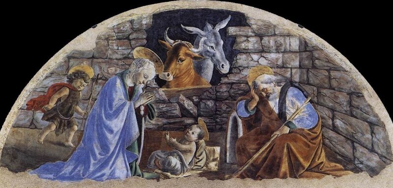 Nativity Scene in Cave