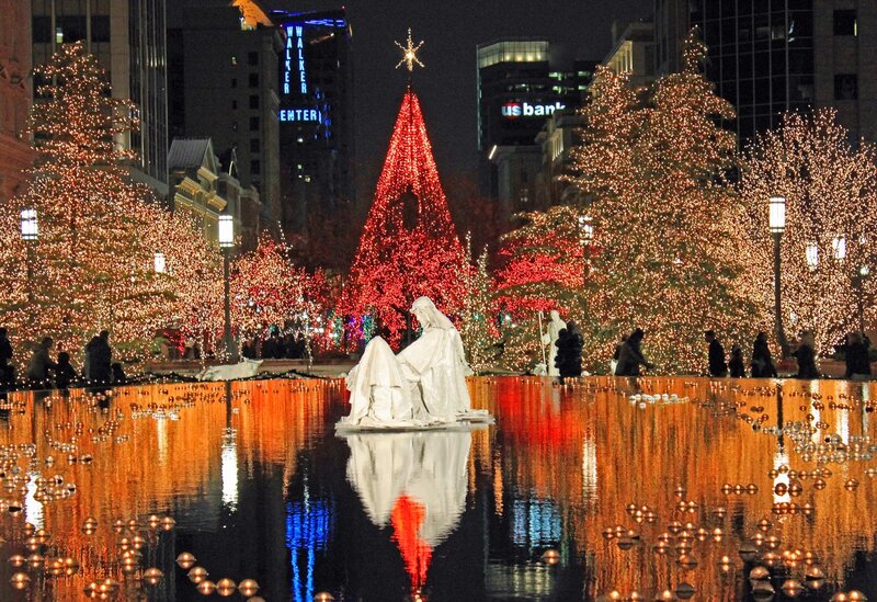 Nativity Scene in Fountain