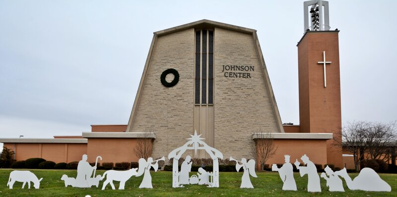 Nativity Scene in Front of Building