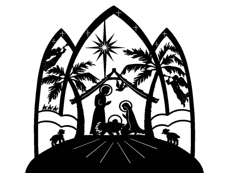 Nativity Scene Silhouette