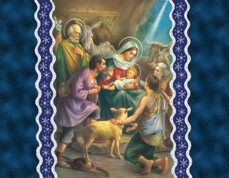 Nativity Scene with Holy Family