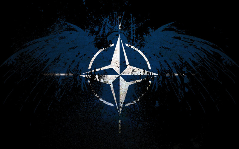 NATO logo with wings