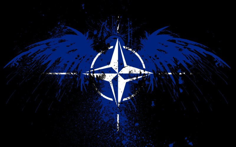 NATO logo with wings