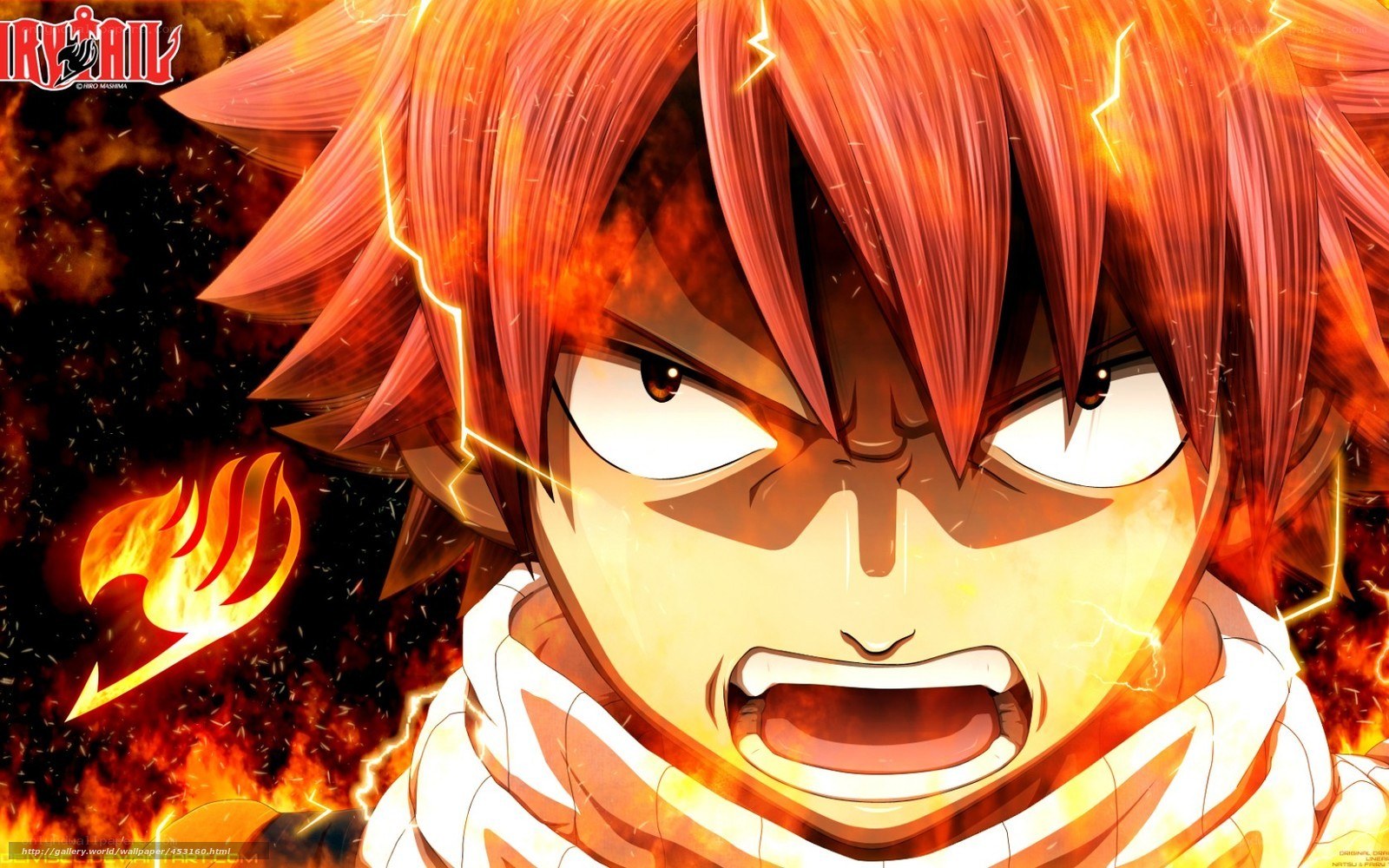 Natsu Dragneel in flames