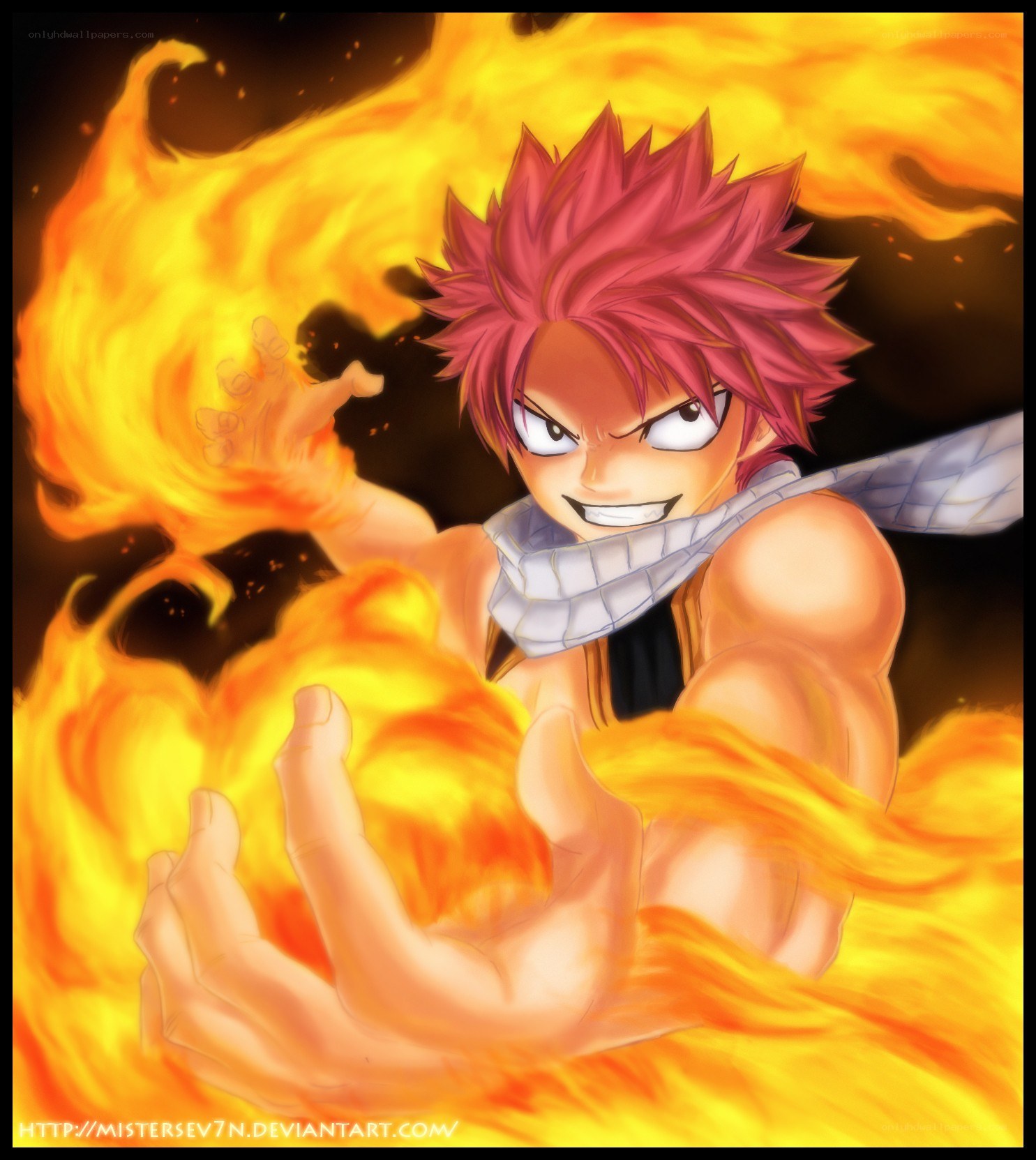 Natsu Dragneel with fire magic