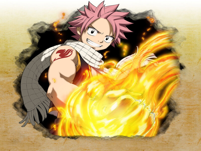Natsu Dragneel with fire magic