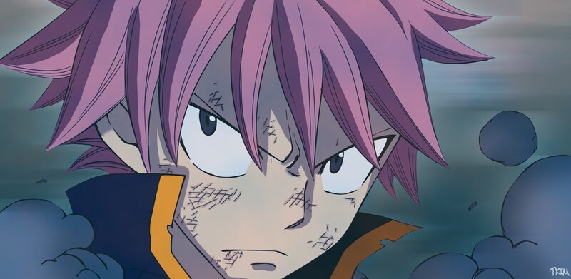 Natsu with injuries