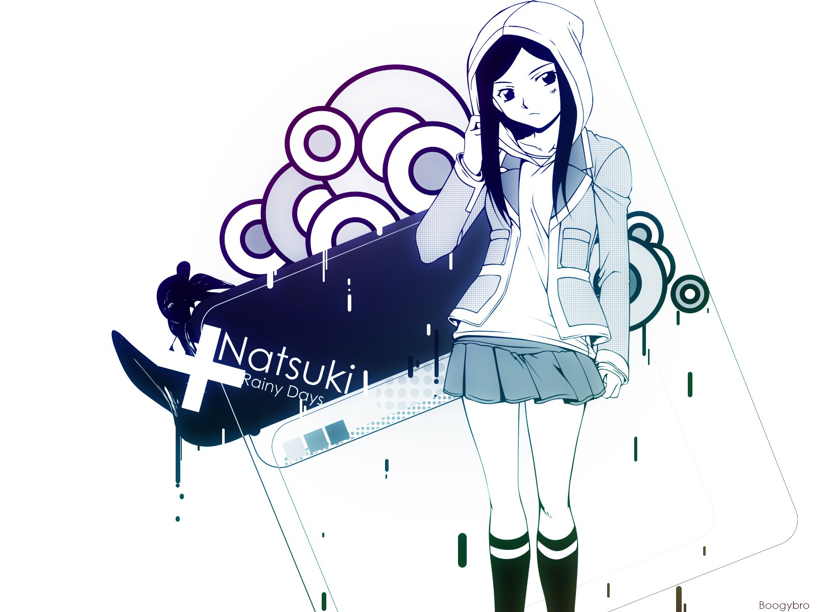 Natsuki rainy days artwork