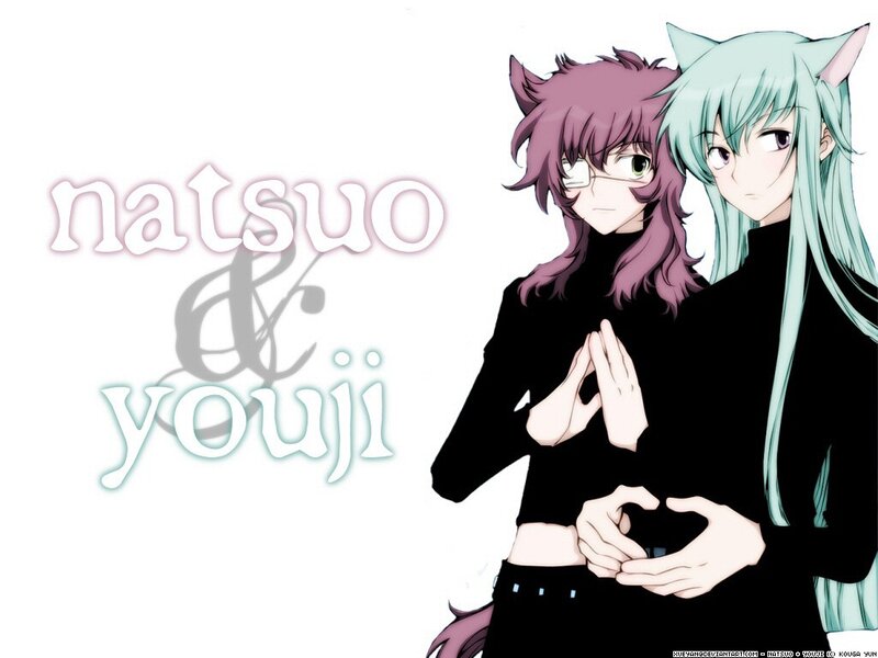 Natsuo and Youji anime art