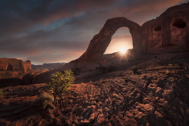 Natural Arch at Sunset