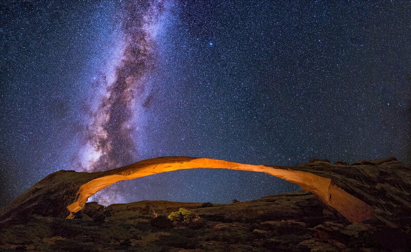 Natural Arch under Stars