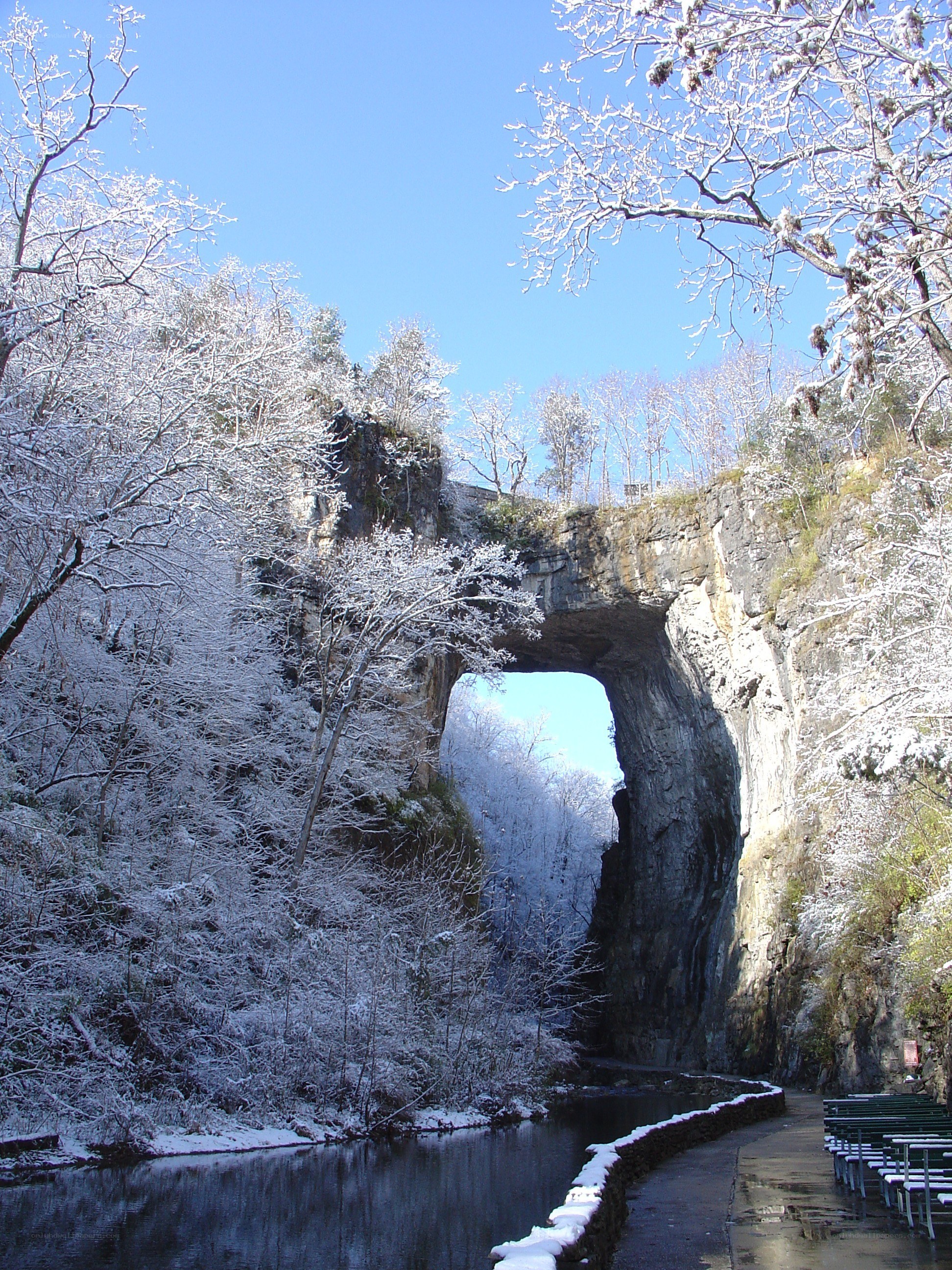 Natural Bridge in winter