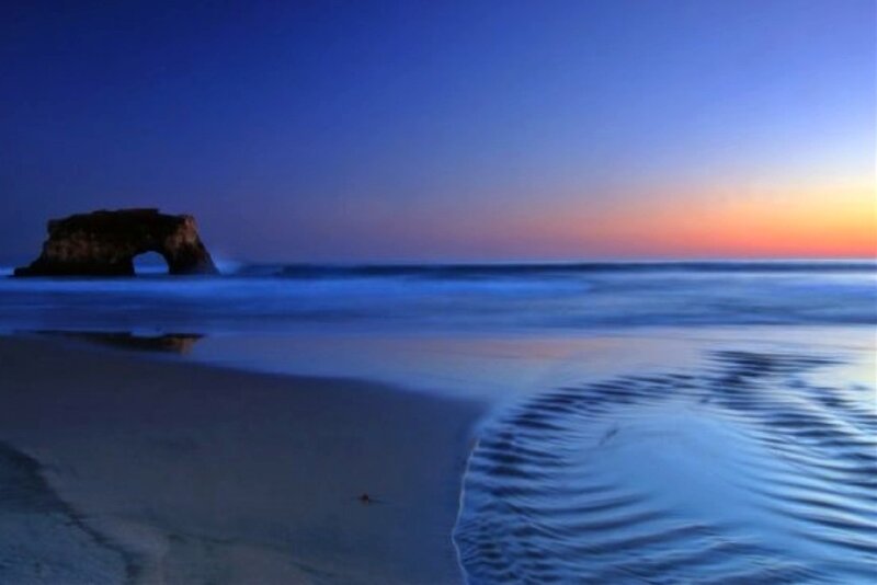 Natural Rock Arch at Beach