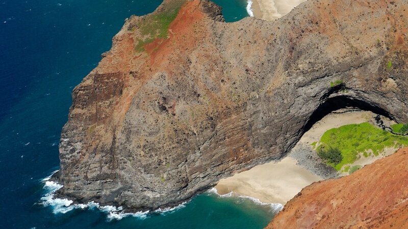 Natural Rock Arch Beach — Blue, Dramatic