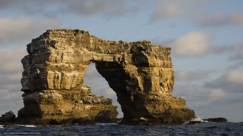 Natural Rock Arch — Blue, Dramatic, Sunset, Photograph