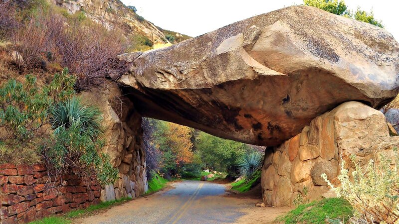 Natural Rock Arch Bridge — Brown