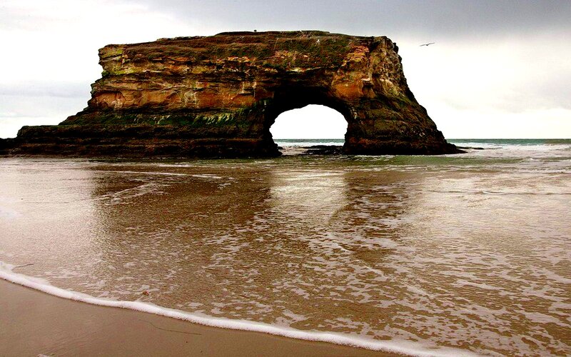 Natural Rock Arch — Brown, Dramatic