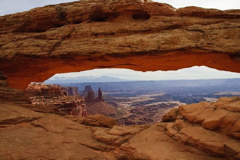 Natural Rock Arch — Brown, Serene, Afternoon
