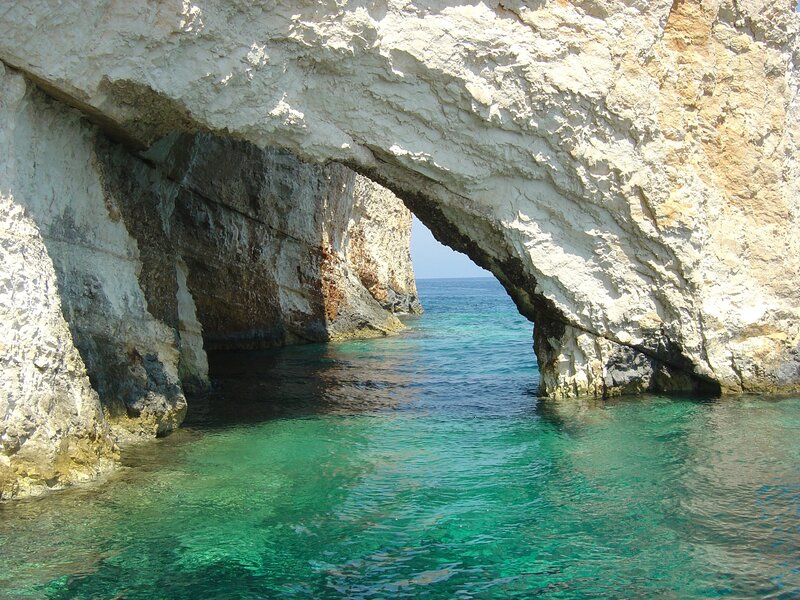 natural rock arch by the sea