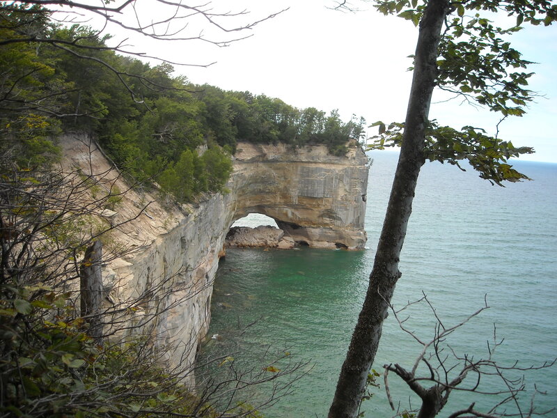 Natural rock arch by the sea