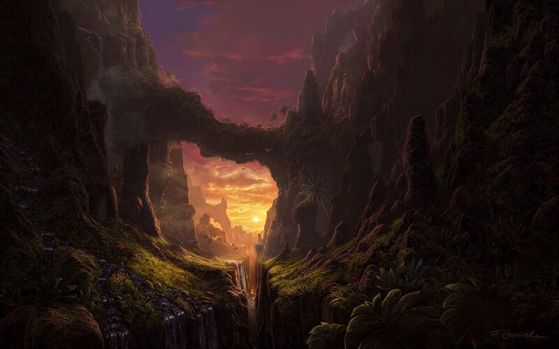 Natural Rock Arch Canyon