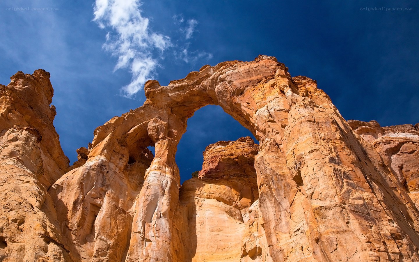 Natural rock arch formation