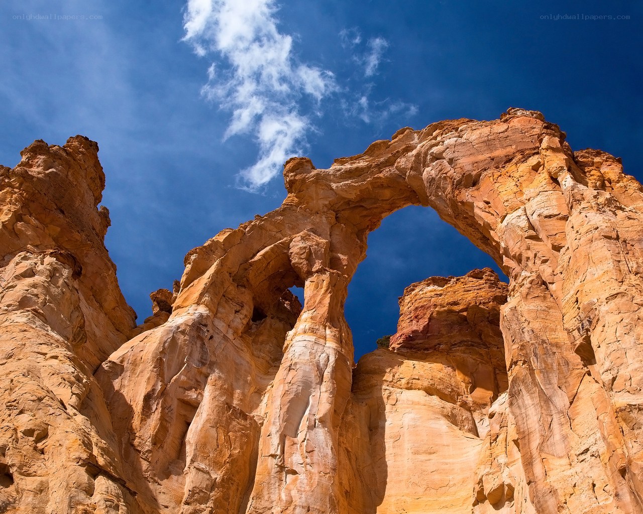 Natural rock arch formation