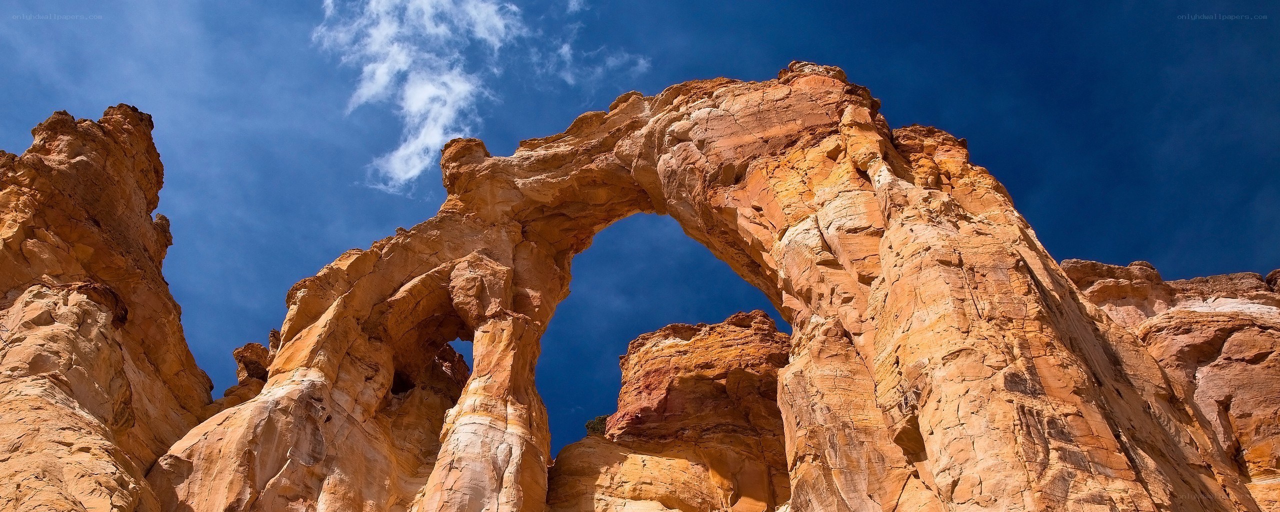 Natural rock arch formation