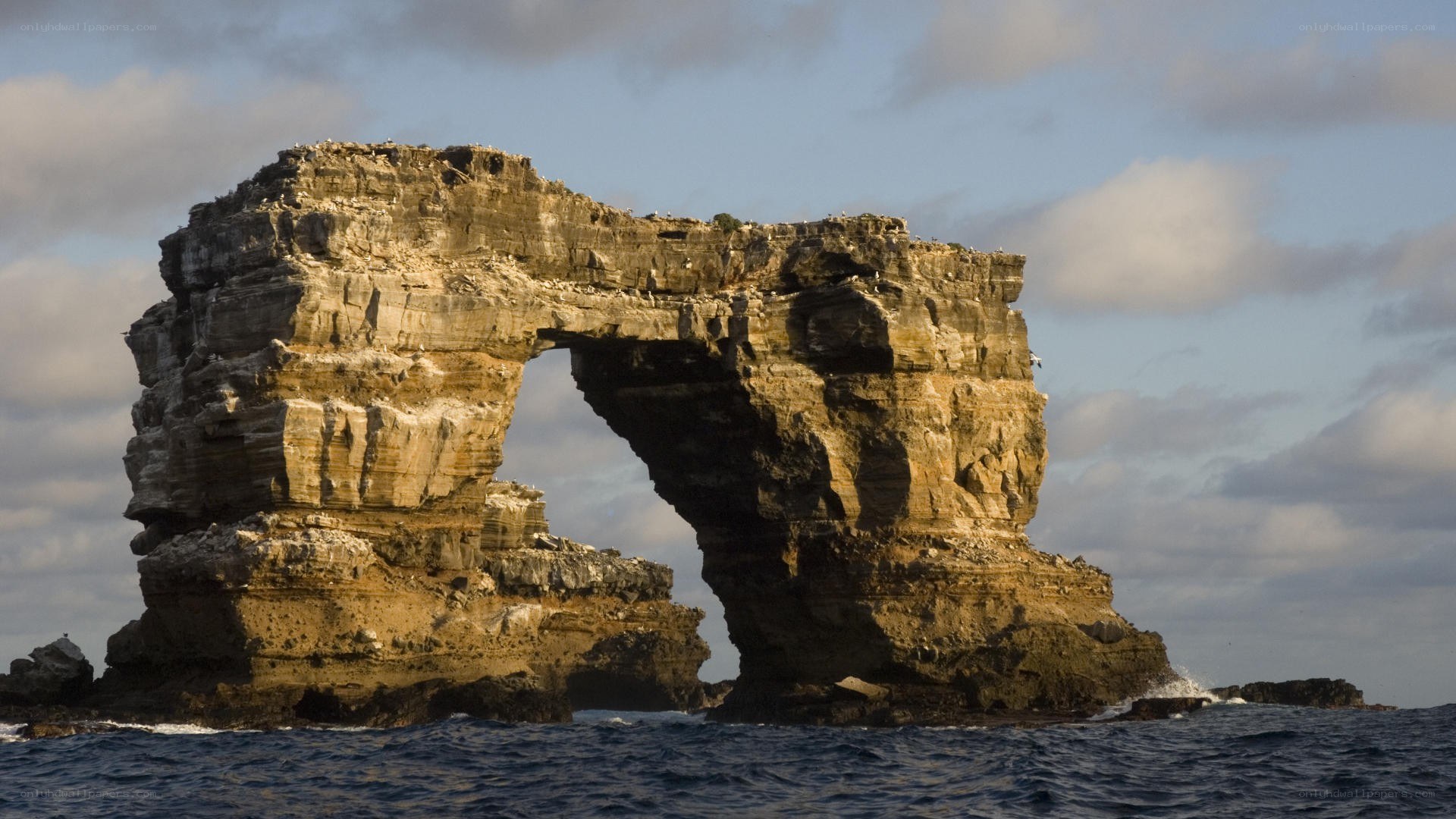 Natural rock arch formation