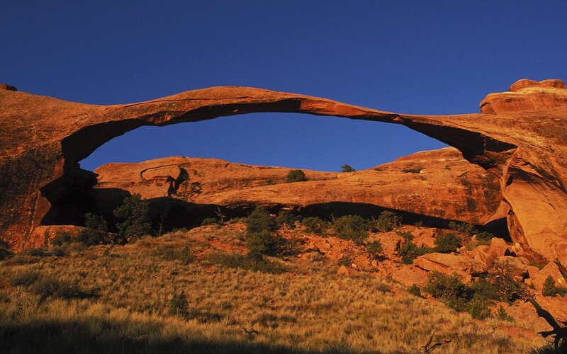 Natural rock arch formation
