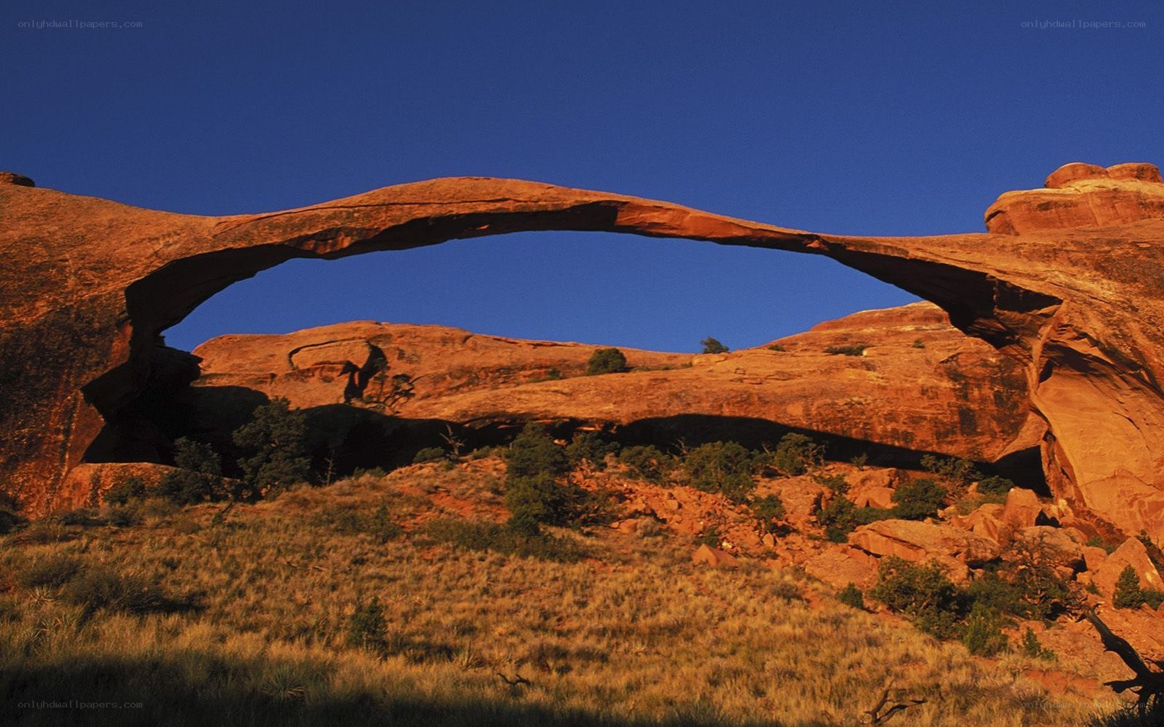 Natural rock arch formation