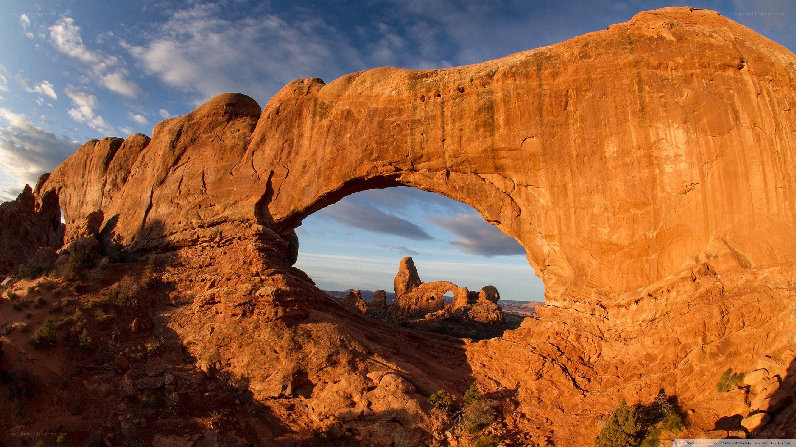 Natural rock arch formation