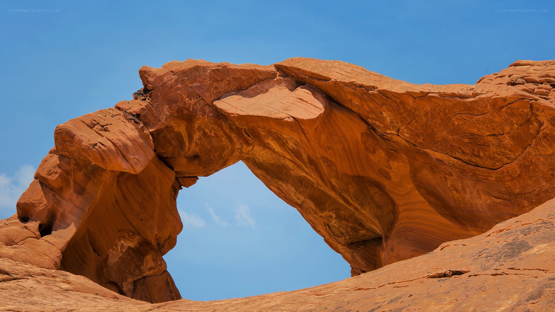 Natural rock arch formation