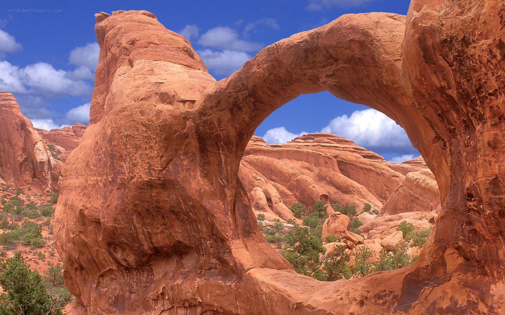 Natural rock arch formation