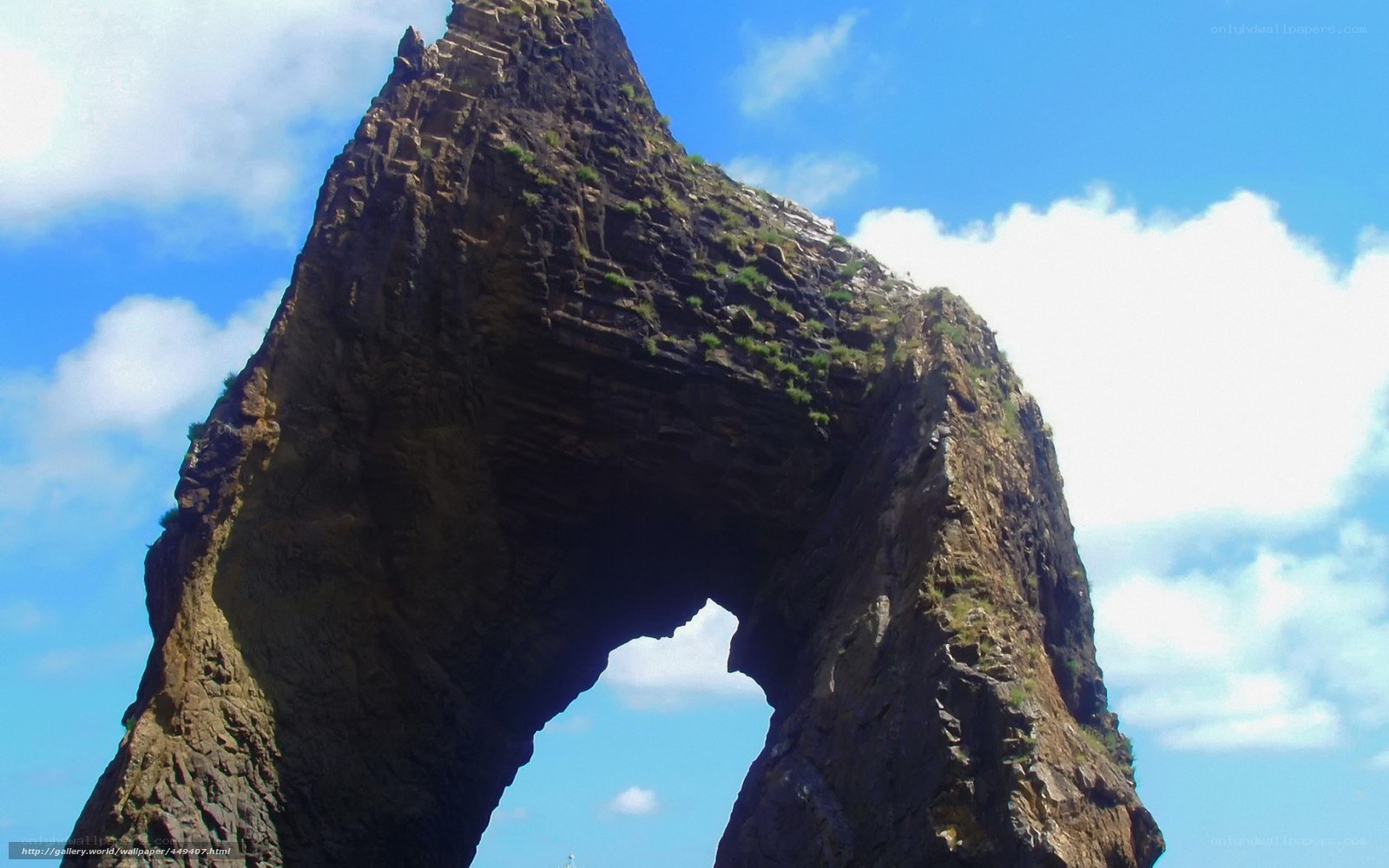 Natural rock arch formation