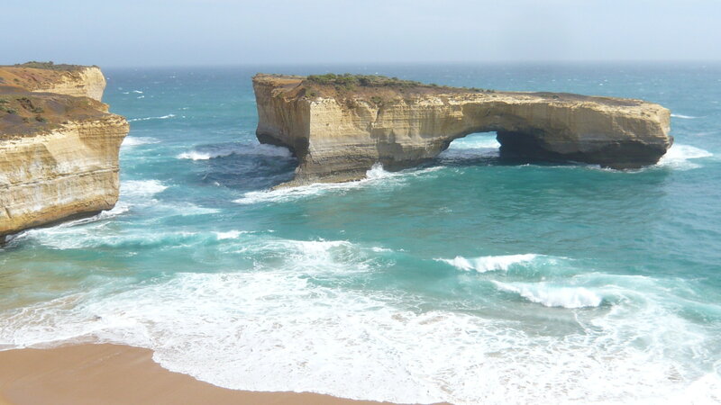 Natural Rock Arch Formation — Blue, Dramatic, Afternoon