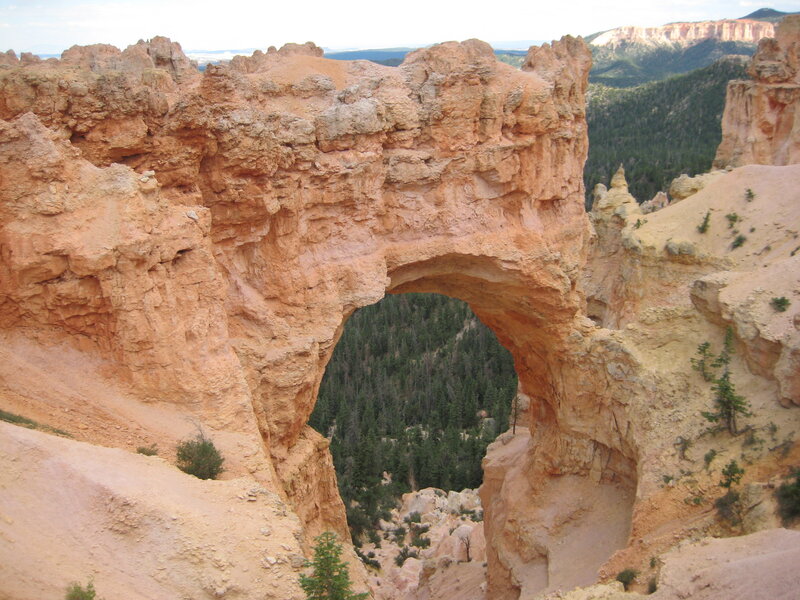 Natural Rock Arch — Orange, Dramatic, Afternoon, Photograph, Canyon