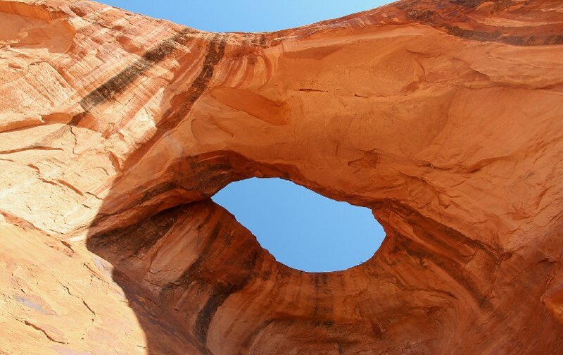 Natural Rock Arch — Orange, Dramatic, Afternoon, Photograph