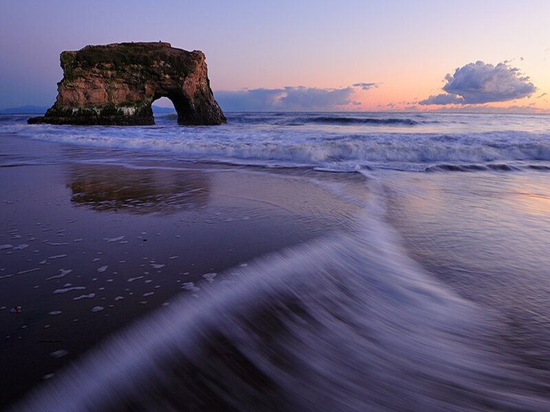 Natural Rock Arch — Purple, Serene
